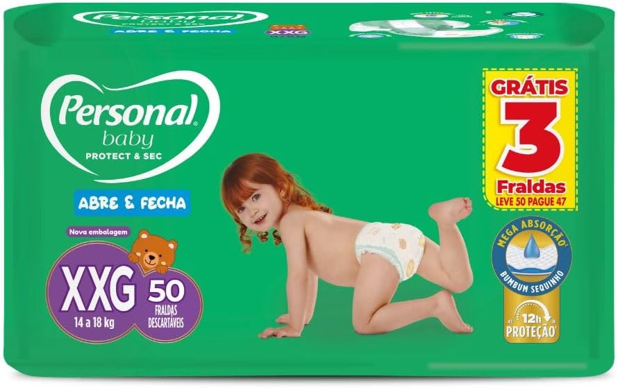 Personal Fralda Soft & Protect Hiper XXG  50 Unidades