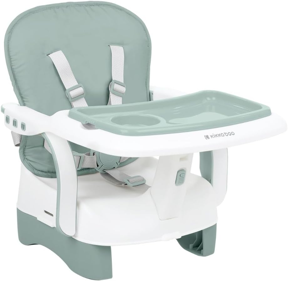 Kikkaboo Cadeira  assento elevador Chewy  bandeja dupla  cinto de segurança  cor...