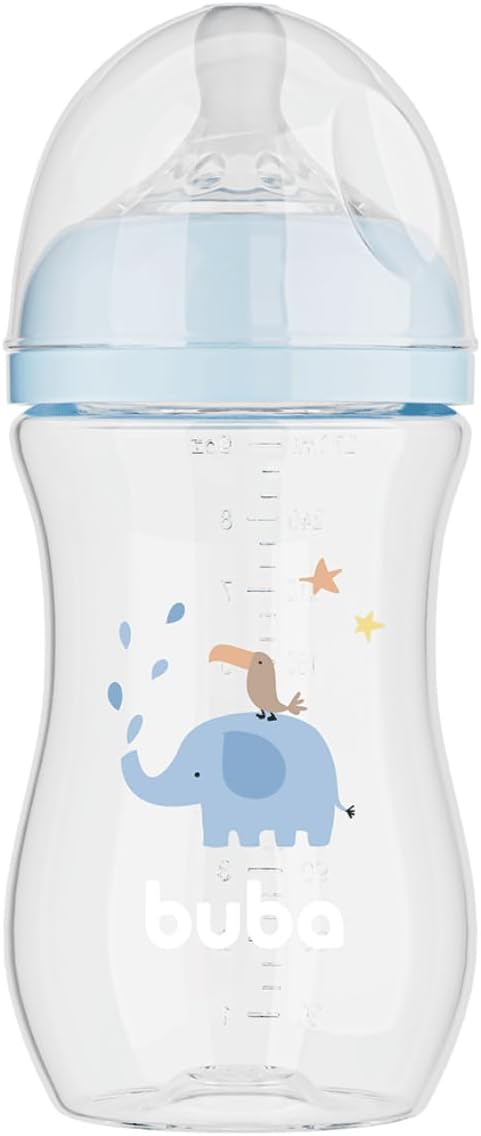 Buba  Mamadeira Easy Flow Elefante Azul 270ml