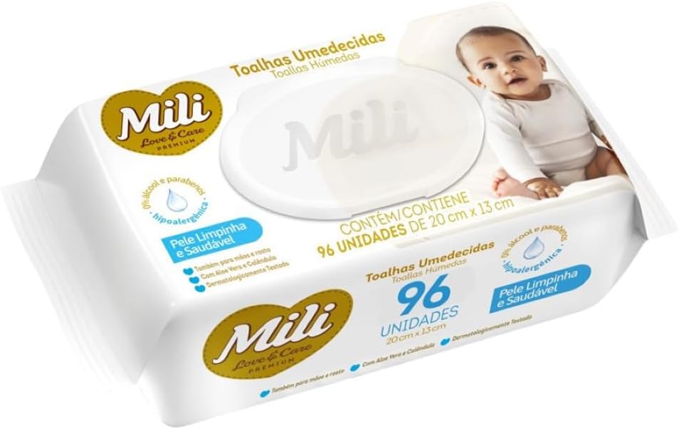 Mili Toalhinha Umedec  Mili Love&Care - 100 Unidades