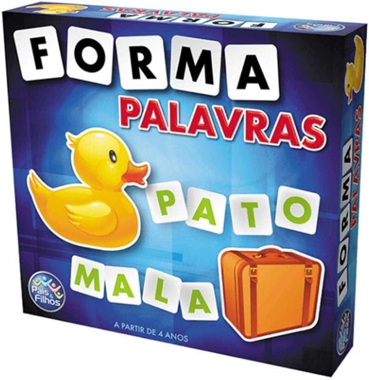Pais & Filhos | Forma Palavras | Jogo Educativo com 160 Letras   8 Cartelas | De...