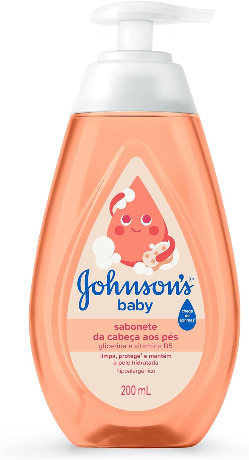 Johnson's Baby Sabonete Líquido Glicerina Da Cabeça Aos Pés  200ml