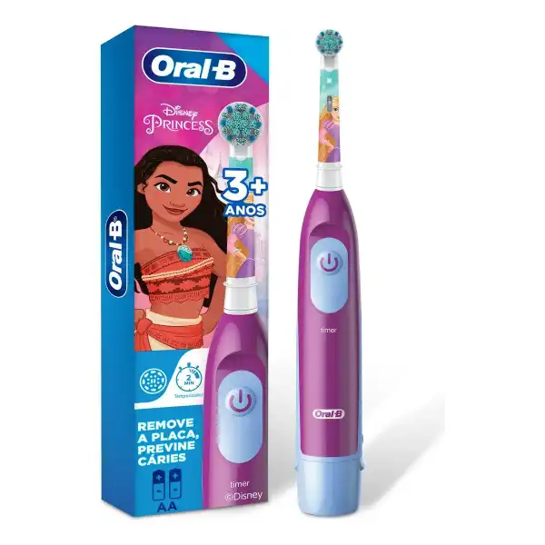 Escova de Dente Eletrica Infantil Oral-B Disney Princess 1 Unidade
