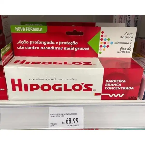 HIPOGLÓS  Creme Preventivo De Assaduras  120g