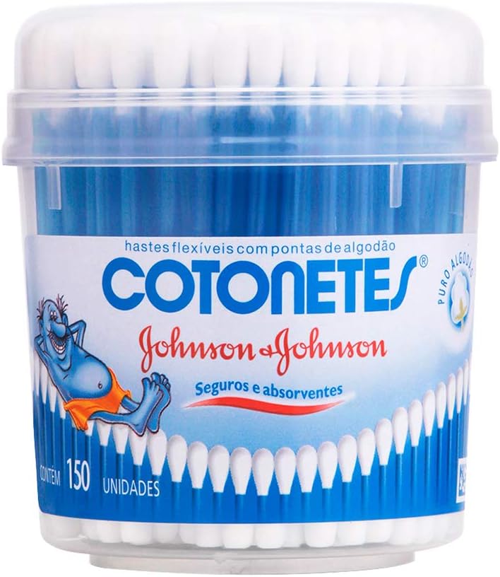 Cotonetes Hastes Flexíveis Pote 150un