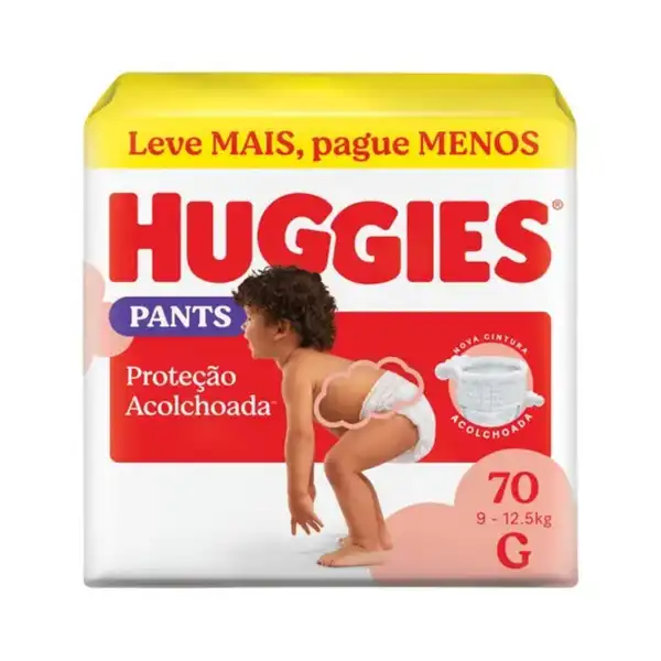 Fralda Huggies Supreme Care roupinha G 70 unidades