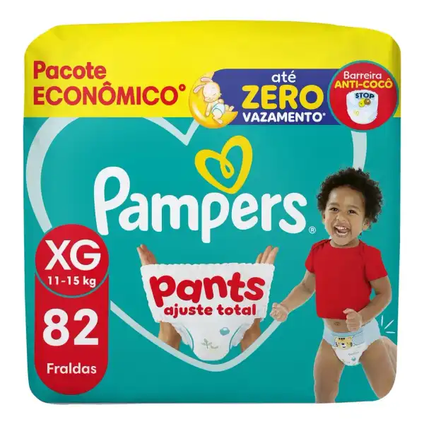Fralda Pampers Pants Ajuste Total XG com 82