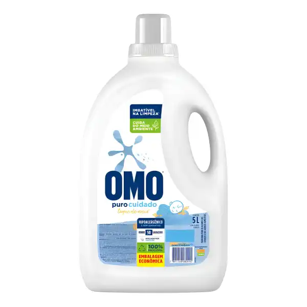OMO Sabão Líquido Omo Puro Cuidado 5L