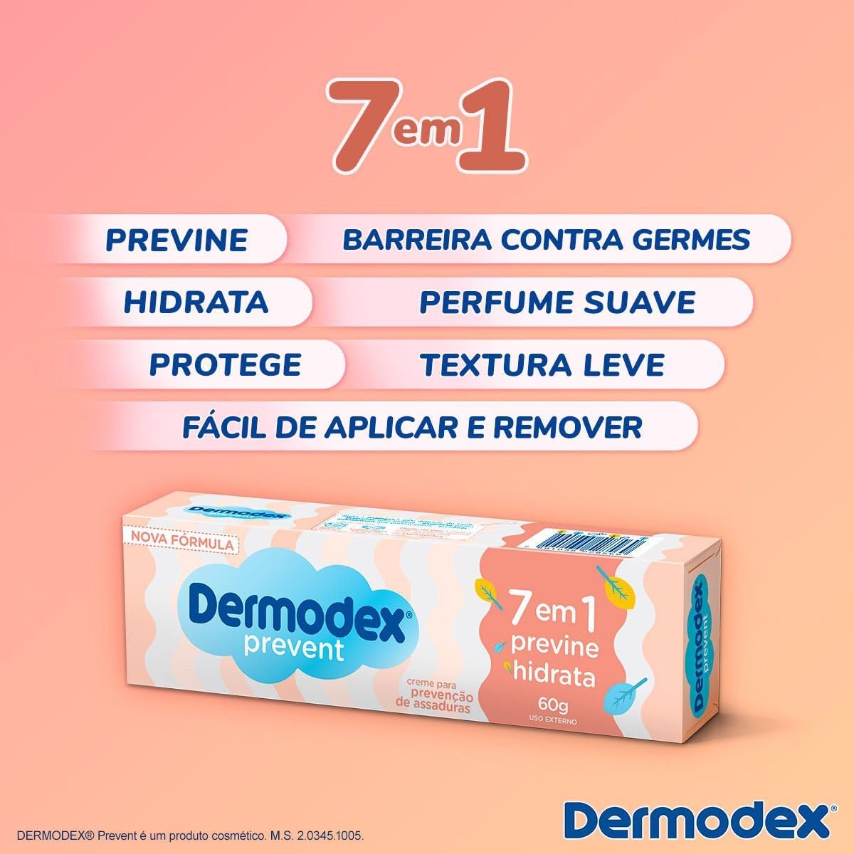 Dermodex Prevent Creme para Prevenção de Assaduras - 30g