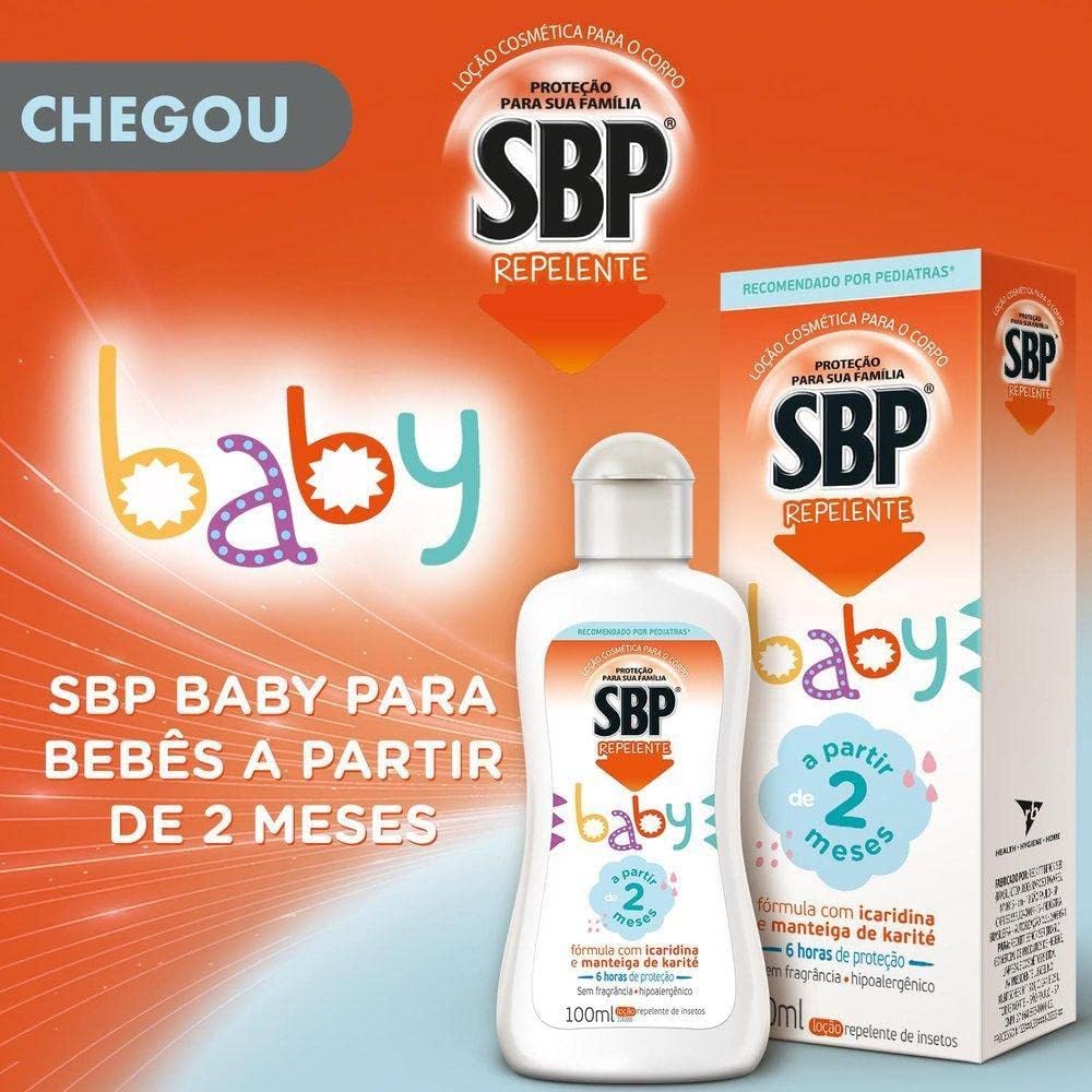 Repelente para Bebê SBP Baby Loção Corporal com Icaridina 100ml