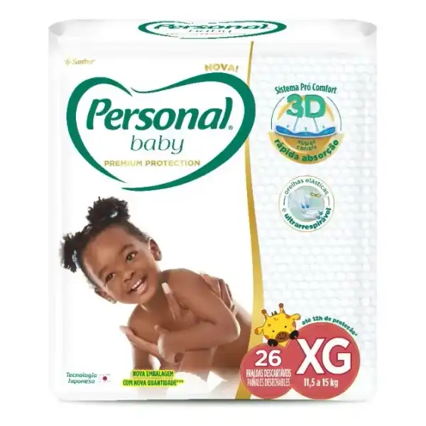 Fralda Personal Baby Premium Protection XG 26 Un