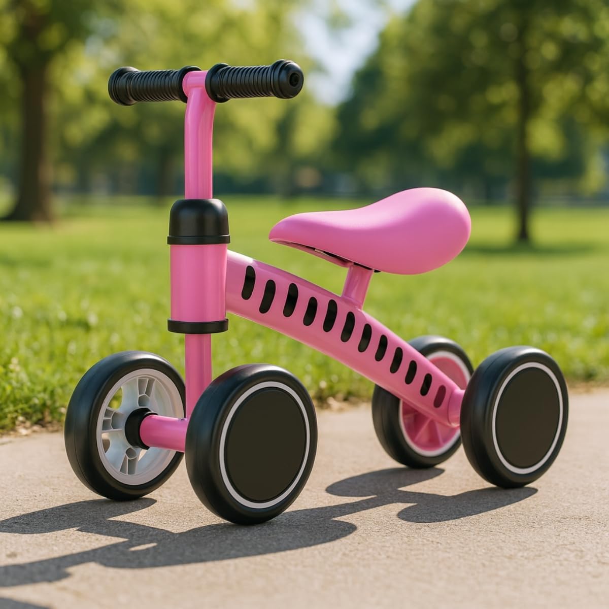 Bicicleta de Equilibrio Andador Infantil sem Pedal para Crianças  Rosa 