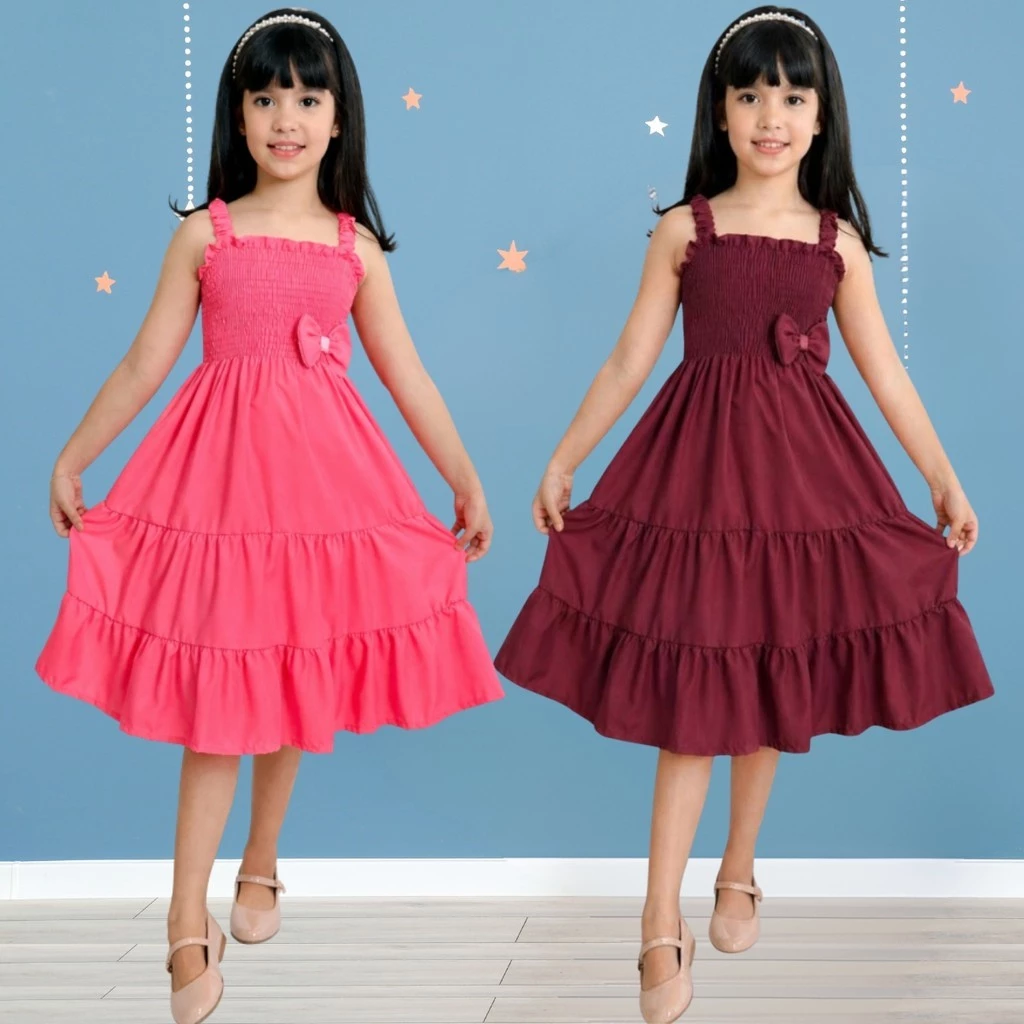 Kit 2 Vestidos Menina Infantil Três Marias Liso Lastex Várias Cores Tecido Micro...