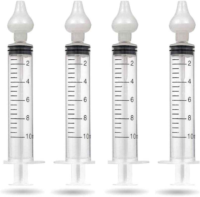 Kit com 2 Seringas de Sucção Nasal 10ml para Lavagem e Higiene Nasal  Limpeza Su...