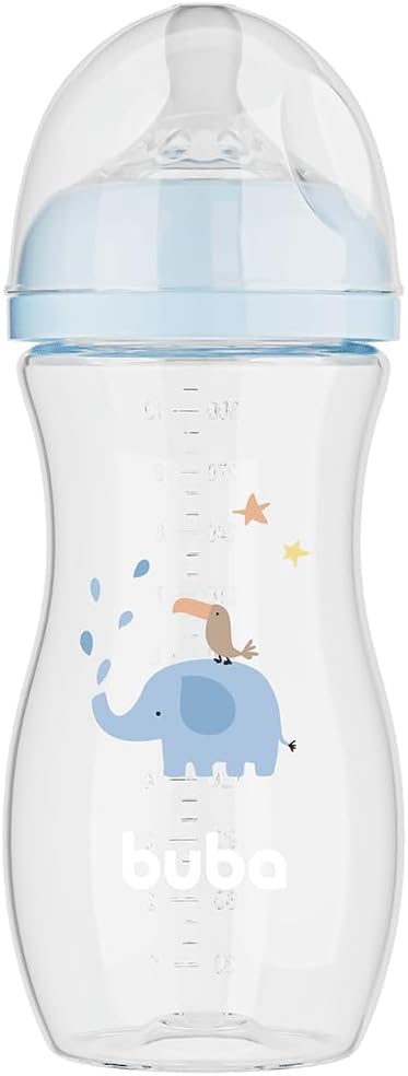 Buba  Mamadeira Easy Flow Elefante Azul 330ml