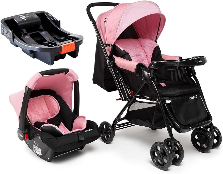 Travel System Cosco Kids  Reverse Trio  Rosa Rajado