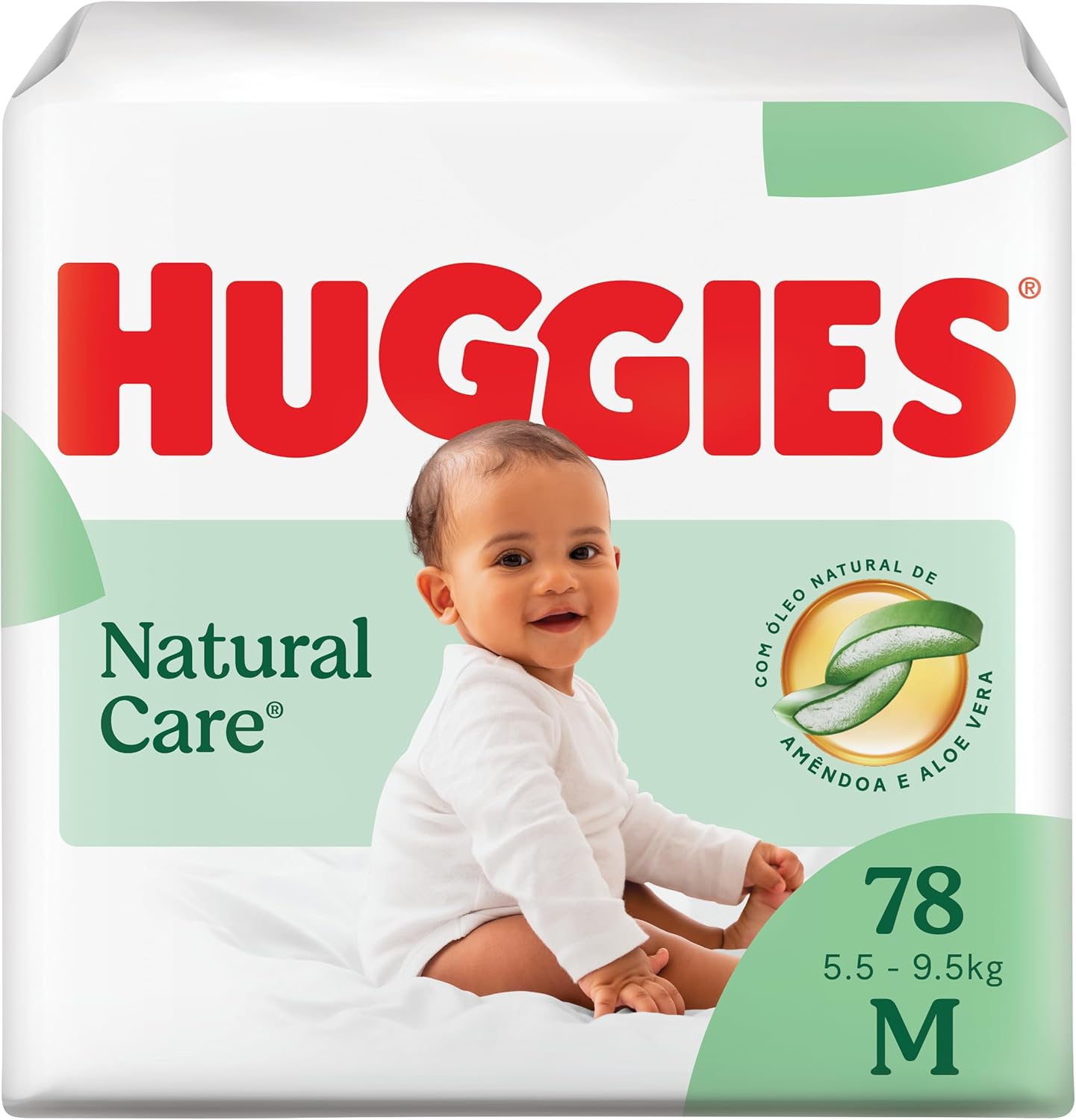 Huggies Fralda Descartável Premium Natural Care M - 78 Un