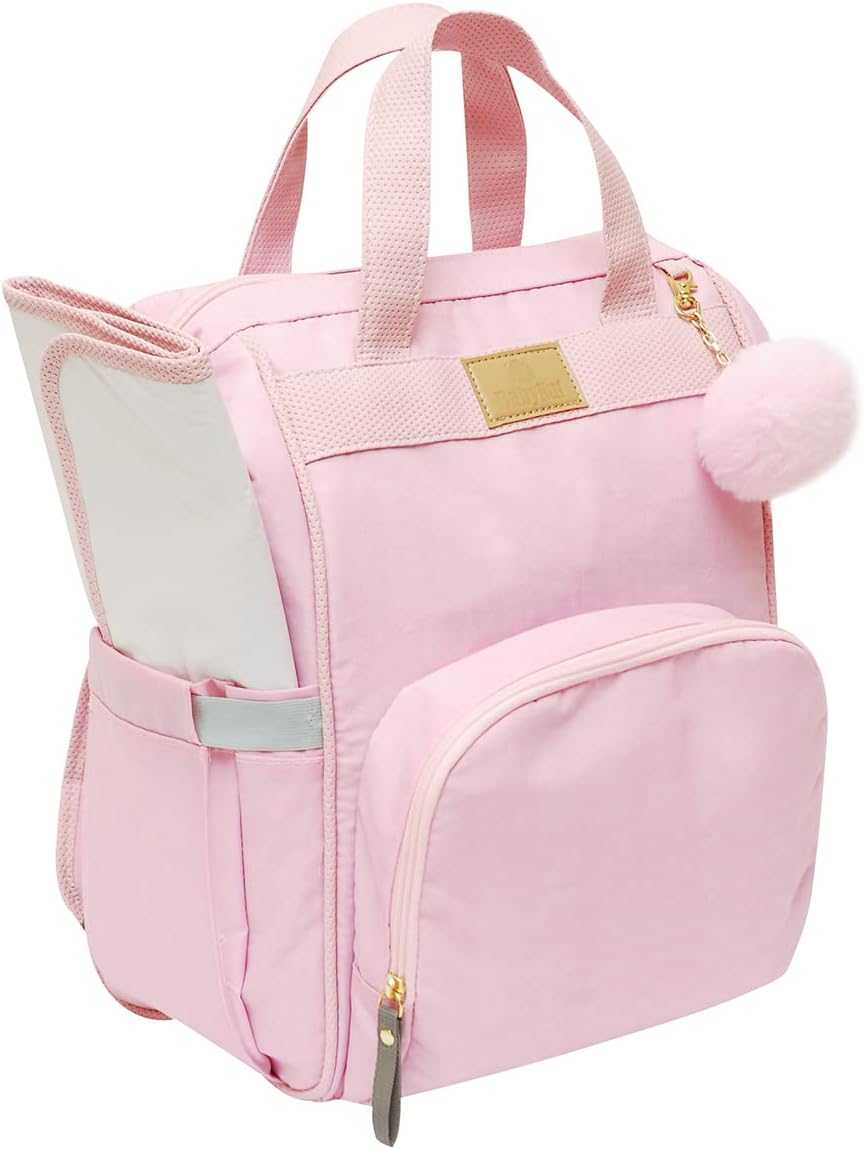 Baby Nut Mochila Versátil Nylon Rosa
