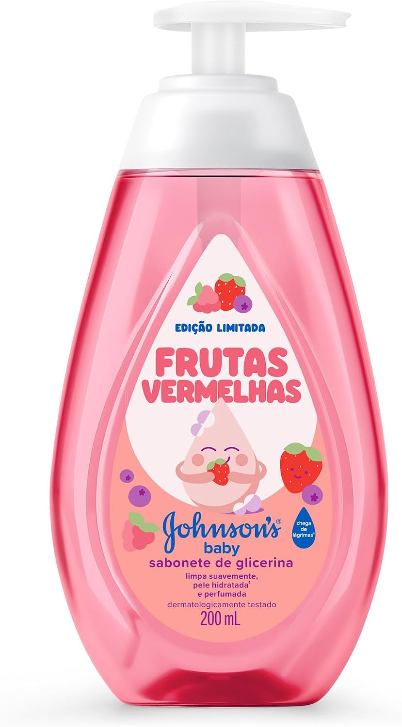 Sabonete Líquido de Glicerina Frutas Vermelhas JOHNSON'S Baby 200mL