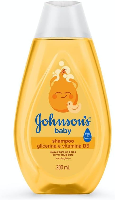 Shampoo Para Bebê Johnson's Baby Regular 200ml Amarelo