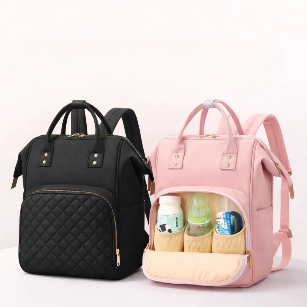 Mochila Maternidade Premium Multifuncional – Espaçosa Elegante e Prática Rosa ...